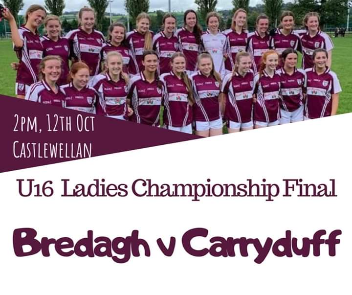 Bredagh U16 girls in Championship Final